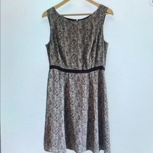 Elegant Black and White Midi Dress